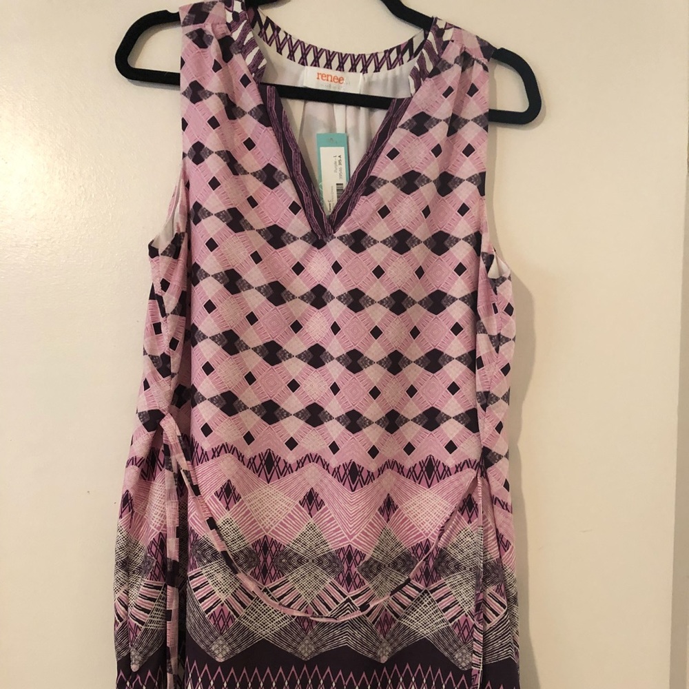 Sleeveless Print Dress